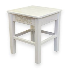 Štokrle se slováckým ornamentem – bílé