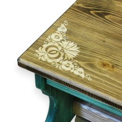 Malé štokrle s výřezem – zelené