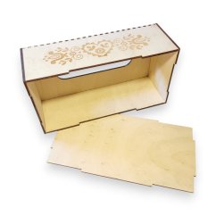 Krabička na kapesníky – Ornament se srdcem