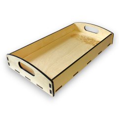 Servírovací podnos  ornamentem - přírodní