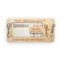 Dárková karta – Milion k narozeninám s motivem levandule