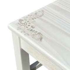 Štokrle se slováckým ornamentem – bílé