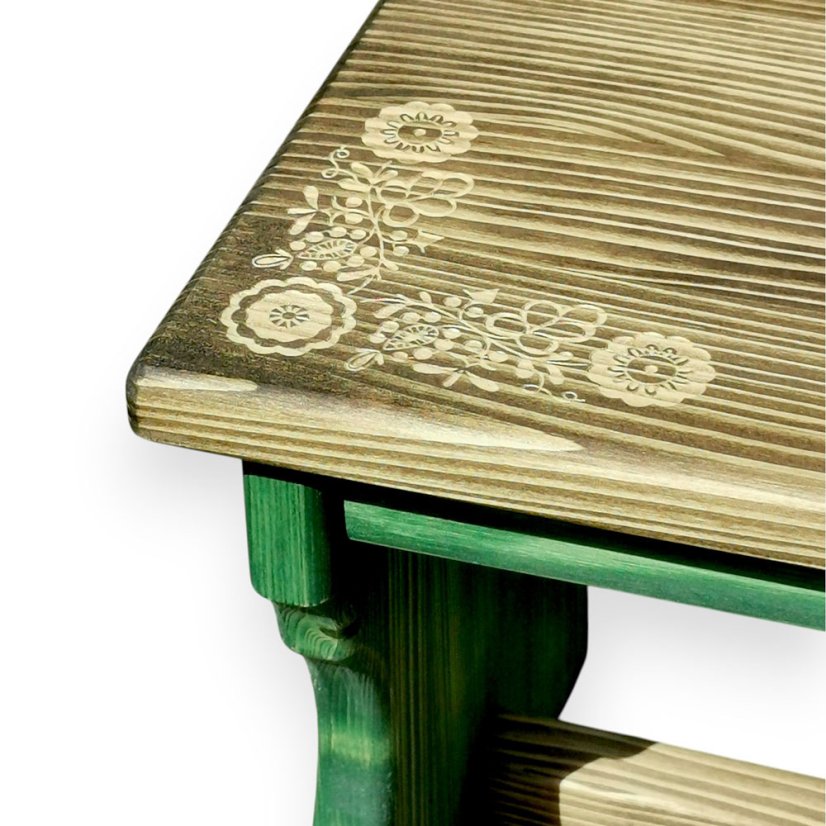 Malé štokrle s výřezem – zelené