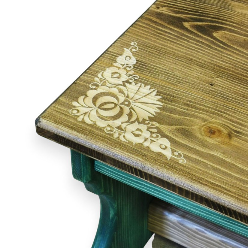 Malé štokrle s výřezem – zelené