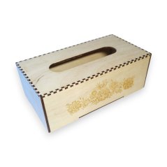 Krabička na kapesníky – Ornament s ptáčkem