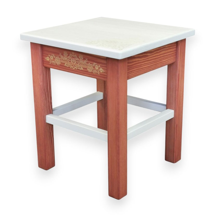 Štokrle se slováckým ornamentem – červené