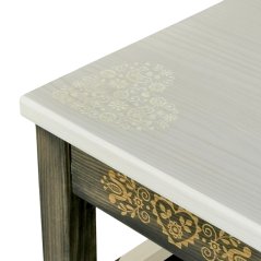 Štokrle s ornamentem srdce – šedé