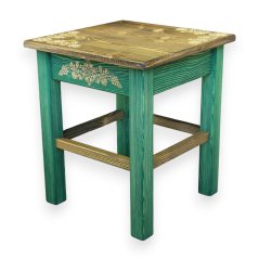 Štokrle se slováckým ornamentem – zelené