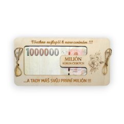 Dárková karta – Milion k narozeninám s motivem květiny