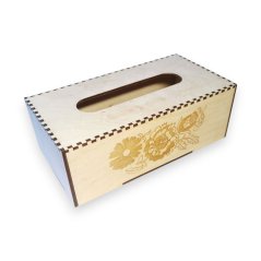 Krabička na kapesníky – Ornament s květy