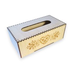 Krabička na kapesníky – Ornament se srdcem